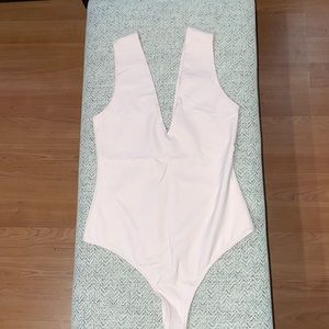 ☀️Free people pastel pink thong body suit